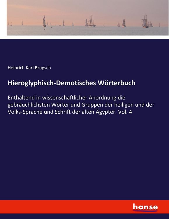 Produktbild: Hieroglyphisch-Demotisches W&ouml;rterbuch