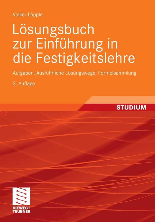 Produktbild: L&ouml;sungsbuch zur Einf&uuml;hrung in die Festigkeitslehre