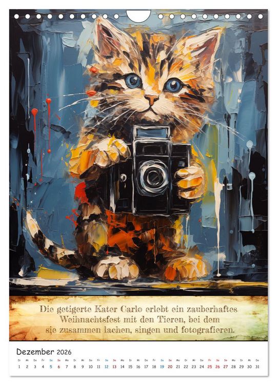 Produktbild: Tierische Paparazzi (Wandkalender 2026 DIN A4 hoch), CALVENDO Monatskalender