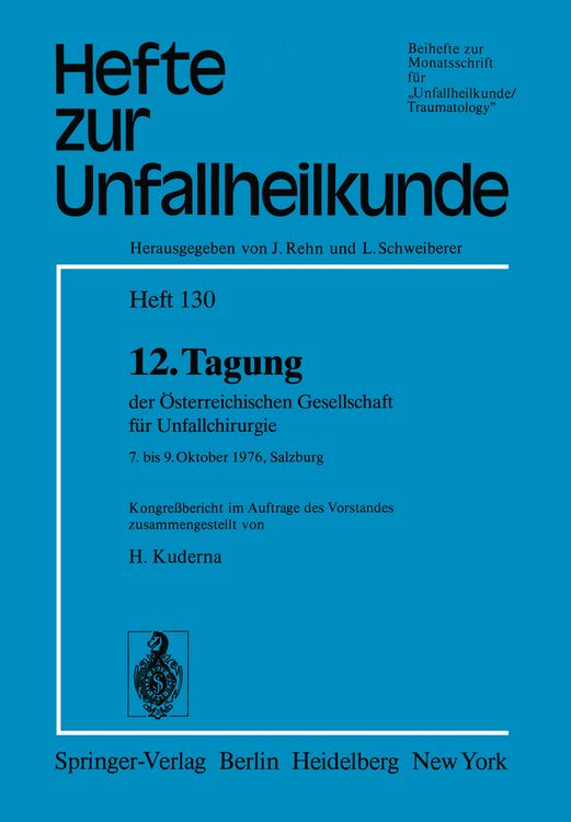 Produktbild: 12. Tagung der &Ouml;sterreichischen Gesellschaft f&uuml;r Unfallchirurgie