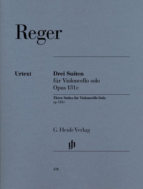 Bild vom Artikel Max Reger - Drei Suiten op. 131c für Violoncello solo vom Autor Max Reger
