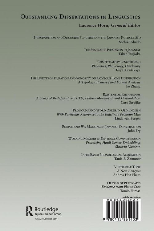 Produktbild: Causes and Consequences of Word Structure
