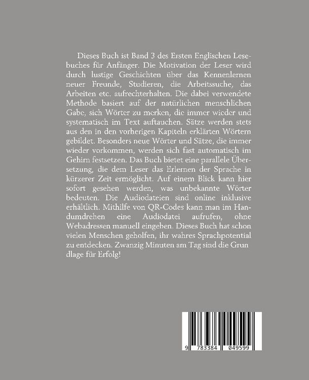 Produktbild: Lerne Englische Sprache mit dem Buch Das Erste Englische Lesebuch f&uuml;r Anf&auml;nger Band 3