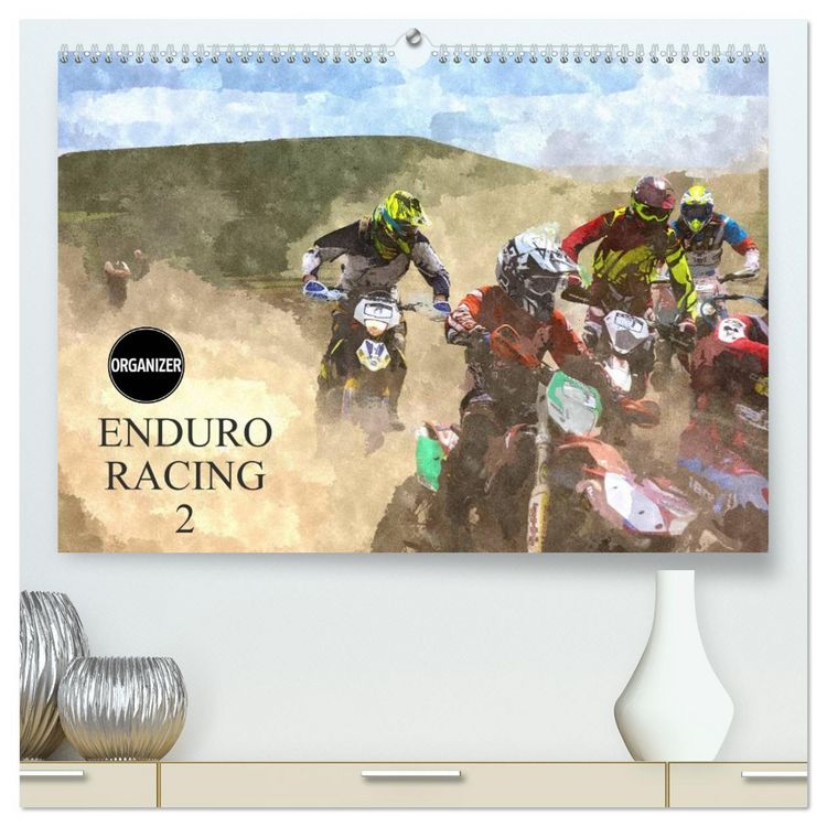 Produktbild: ENDURO RACING 2 (High Quality Premium Wall Calendar 2026 DIN A2 landscape),CALVENDO 12 Month Wall Calendar
