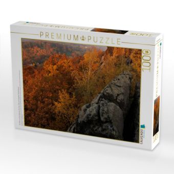 Produktbild: CALVENDO Puzzle Ein Motiv aus dem Kalender Der Harz, Naturschutzgebiet Teufelsmauer | 1000 Teile Lege-Gr&ouml;&szlig;e 64x48cm Foto-Puzzle f&uuml;r gl&uuml;ckliche Stunden