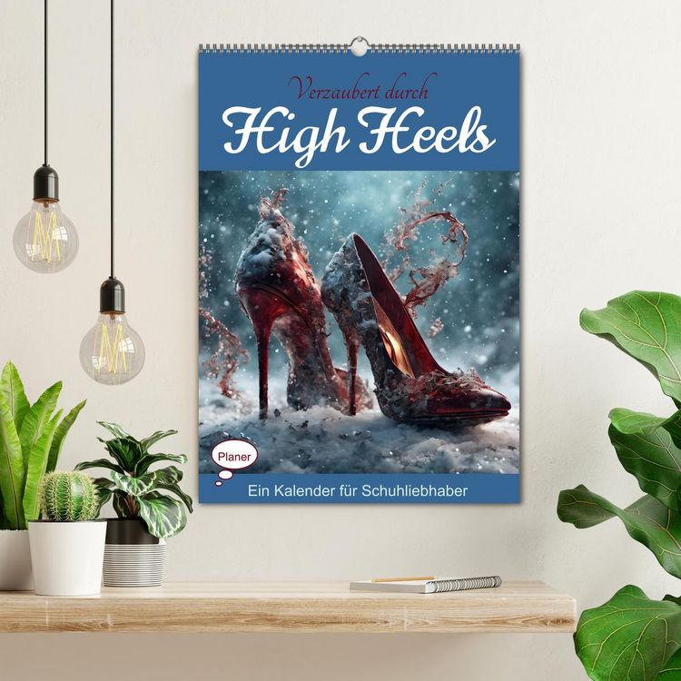 Produktbild: Verzaubert durch High Heels &ndash; Ein Kalender f&uuml;r Schuhliebhaber (Wandkalender 2026 DIN A2 hoch), CALVENDO Monatskalender