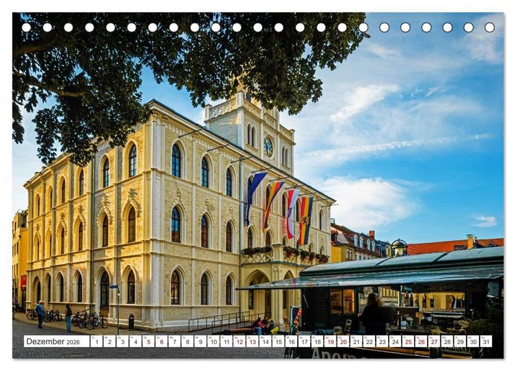 Produktbild: Kulturstadt Weimar - Stadt der Klassiker (Tischkalender 2026 DIN A5 quer), CALVENDO Monatskalender