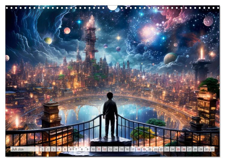 Produktbild: SCIENCE-FICTION Leben auf fernen Planeten (Wandkalender 2026 DIN A3 quer), CALVENDO Monatskalender