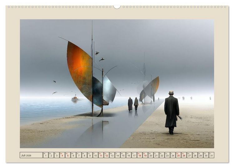 Produktbild: Die Logik des Unwirklichen (Wandkalender 2026 DIN A2 quer), CALVENDO Monatskalender