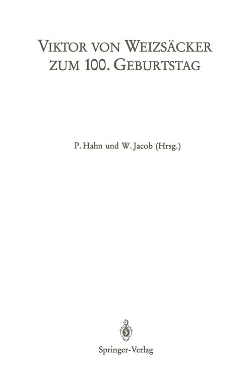 Produktbild: Viktor von Weizs&auml;cker zum 100. Geburtstag