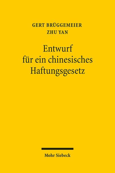 Produktbild: Entwurf f&uuml;r ein chinesisches Haftungsgesetz