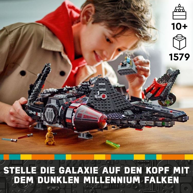 Produktbild: LEGO Star Wars 75389 Dunkler Millennium Falke - Spielzeug für Kinder
