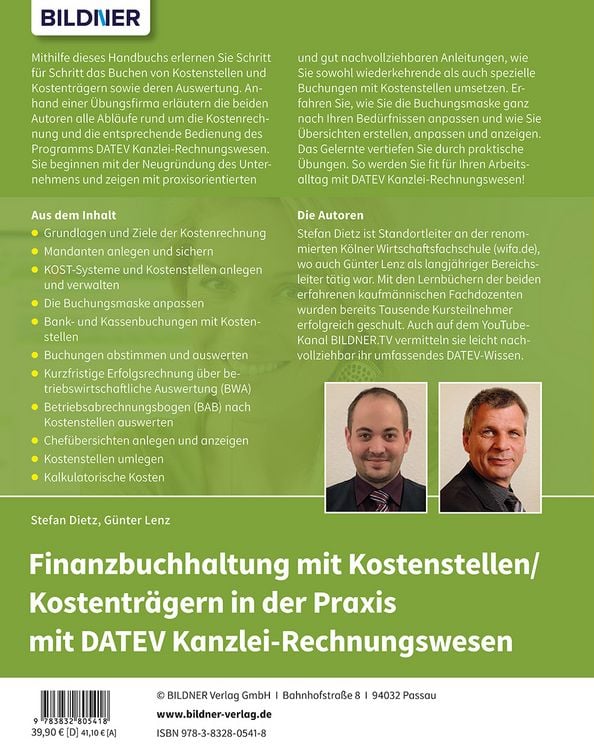 Produktbild: Finanzbuchhaltung mit Kostenstellen/Kostentr&auml;gern in der Praxis mit DATEV Kanzlei-Rechnungswesen
