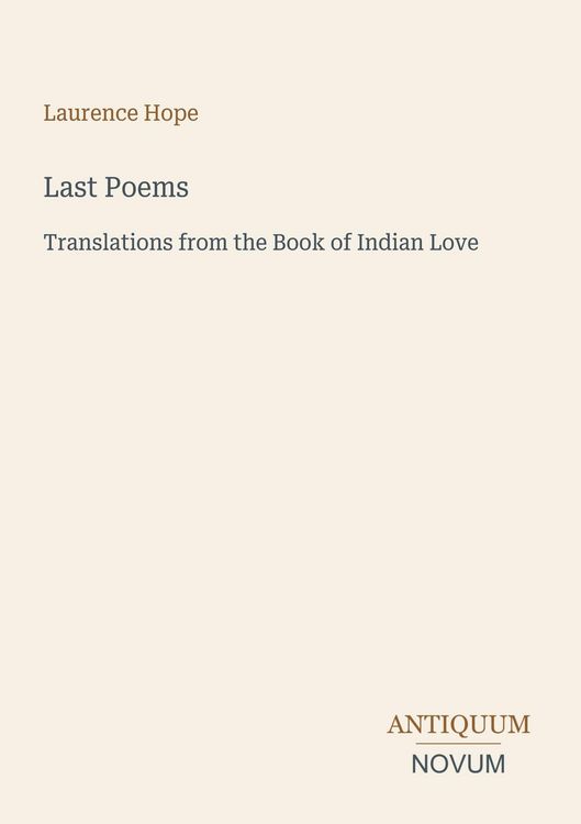 Produktbild: Last Poems