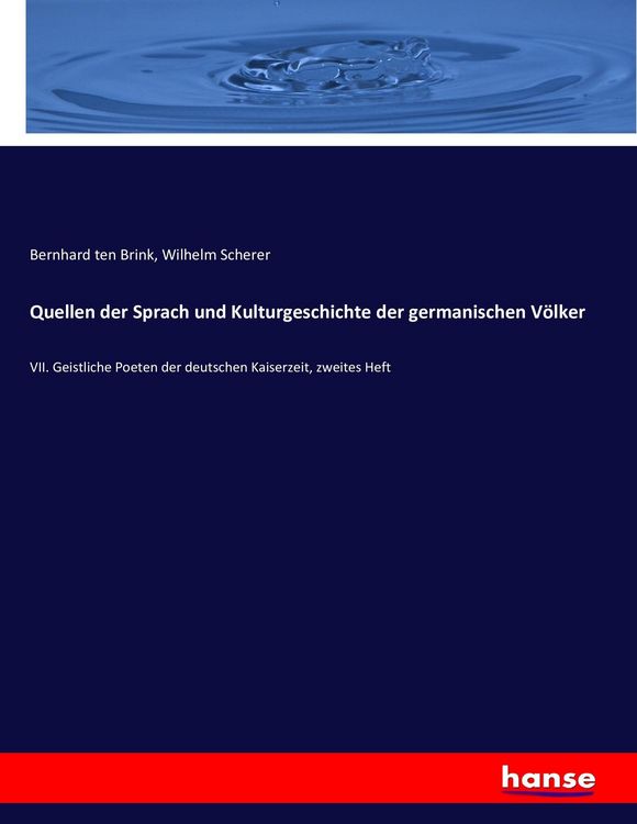 Produktbild: Quellen der Sprach und Kulturgeschichte der germanischen V&ouml;lker