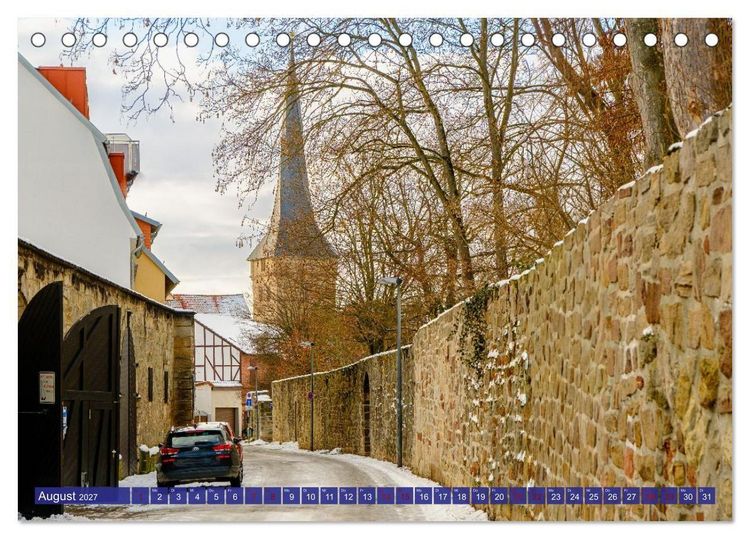 Produktbild: Duderstadt im Winter (Tischkalender 2027 DIN A5 quer), CALVENDO Monatskalender