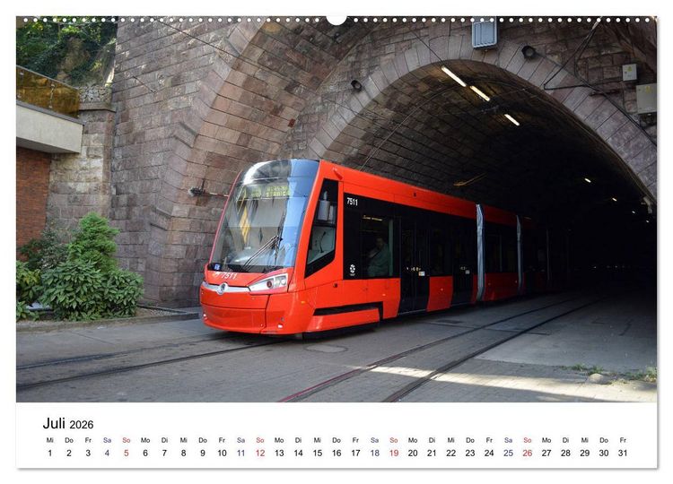 Produktbild: Stra&szlig;enbahnen in Europa (Wandkalender 2026 DIN A2 quer), CALVENDO Monatskalender