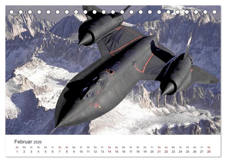 Produktbild: Kampfjets - D&uuml;senj&auml;ger-Kalender (Tischkalender 2026 DIN A5 quer), CALVENDO Monatskalender