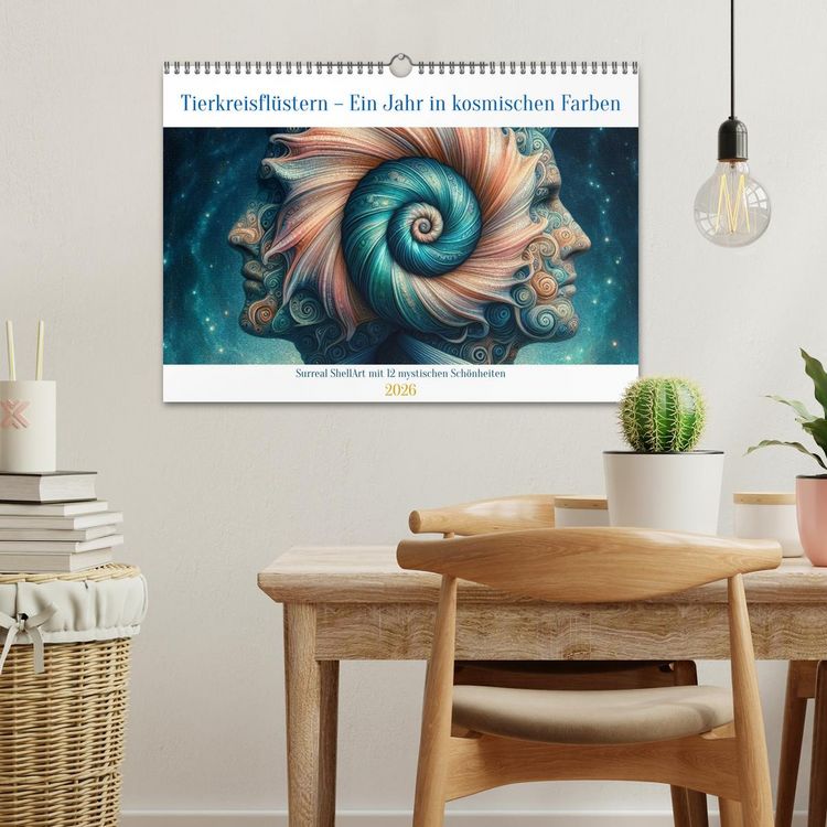 Produktbild: Tierkreisfl&uuml;stern &ndash; Ein Jahr in kosmischen Farben (Wandkalender 2026 DIN A3 quer), CALVENDO Monatskalender