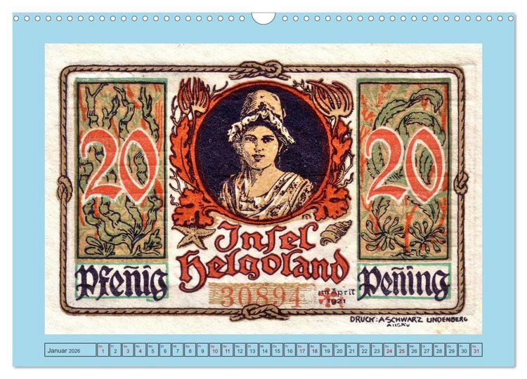 Produktbild: Gru&szlig; aus Helgoland (Wandkalender 2026 DIN A3 quer), CALVENDO Monatskalender