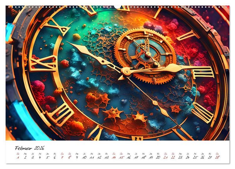 Produktbild: Abstrakte Zeitspr&uuml;nge (Wandkalender 2026 DIN A2 quer), CALVENDO Monatskalender