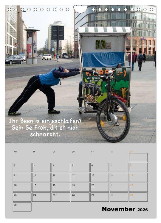Produktbild: Berliner Stra&szlig;enfoto Kalender 2026 (Wandkalender 2026 DIN A4 hoch), CALVENDO Monatskalender