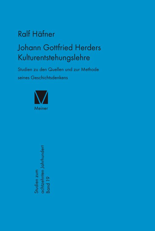 Produktbild: Johann Gottfried Herders Kulturentstehungslehre
