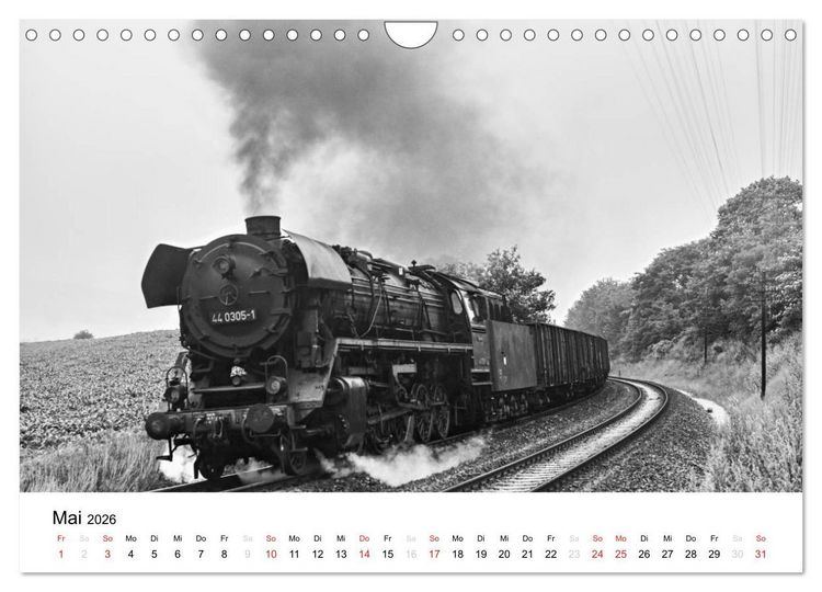 Produktbild: Dampfloks in der DDR (Wandkalender 2026 DIN A4 quer), CALVENDO Monatskalender