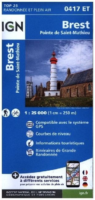 Produktbild: 0417ET Brest/ Pointe Saint Mathieu 1:25000