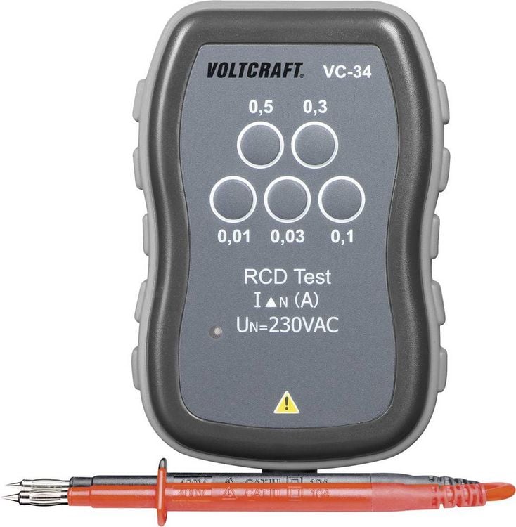 Produktbild: VOLTCRAFT VC-34 FI-Schnelltester CAT III 250V