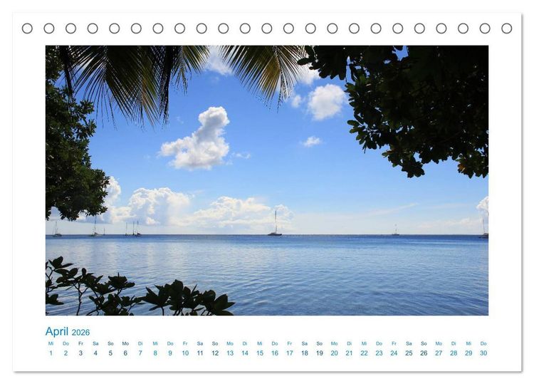 Produktbild: Franz&ouml;sisch-Polynesien Trauminseln im S&uuml;dpazifik (Tischkalender 2026 DIN A5 quer), CALVENDO Monatskalender