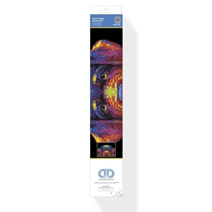Produktbild: DIAMOND DOTZ - Diamond Painting Neon Hundewelpen