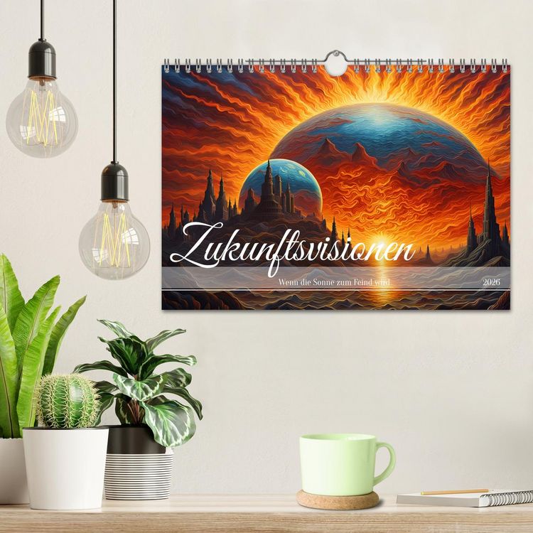 Produktbild: Zukunftsvisionen Wenn die Sonne zum Feind wird (Wandkalender 2026 DIN A4 quer), CALVENDO Monatskalender