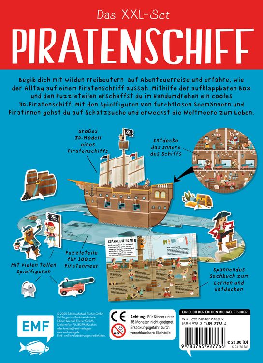 Produktbild: Das XXL-Set &ndash; Bauen, Wissen, Spielen: Piratenschiff