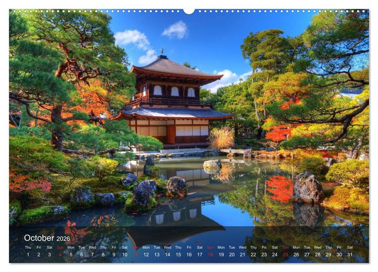 Produktbild: Japan Magic of a great country (High Quality Premium Wall Calendar 2026 DIN A2 landscape),CALVENDO 12 Month Wall Calendar