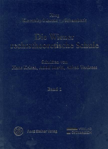 Produktbild: Die Wiener rechtstheoretische Schule
