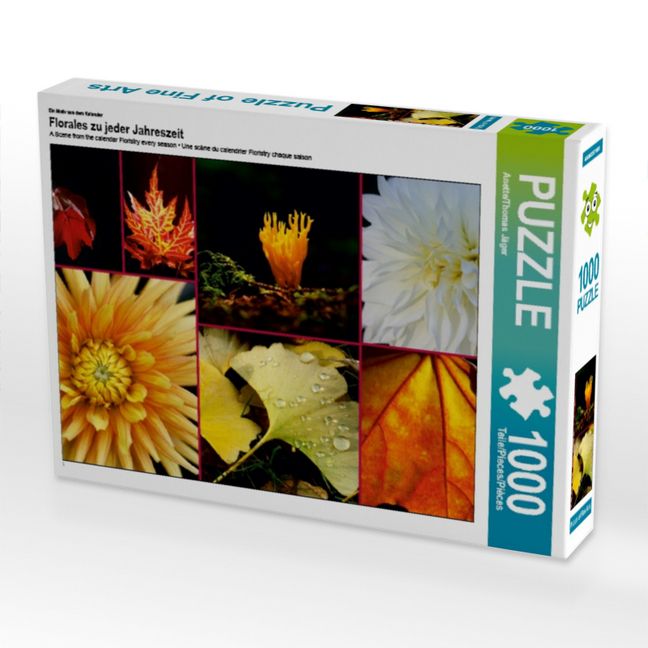 Produktbild: CALVENDO Puzzle Ein Motiv aus dem Kalender Florales zu jeder Jahreszeit | 1000 Teile Lege-Gr&ouml;&szlig;e 64x48cm Foto-Puzzle f&uuml;r gl&uuml;ckliche Stunden