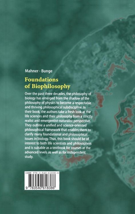 Produktbild: Foundations of Biophilosophy