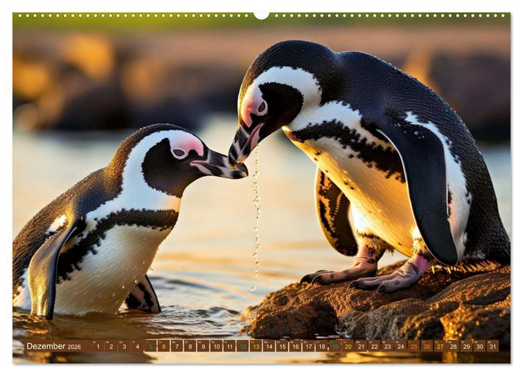 Produktbild: Tierkinder der Meere - entdecke ihre Welt (hochwertiger Premium Wandkalender 2026 DIN A2 quer), Kunstdruck in Hochglanz