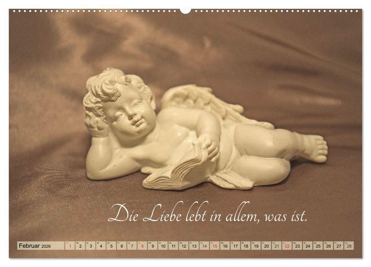 Produktbild: Engel - Die Worte der Liebe (Wandkalender 2026 DIN A2 quer), CALVENDO Monatskalender