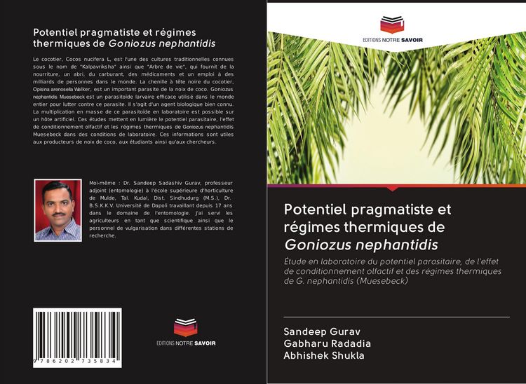 Produktbild: Potentiel pragmatiste et r&eacute;gimes thermiques de Goniozus nephantidis