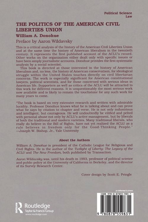 Produktbild: The Politics of the American Civil Liberties Union