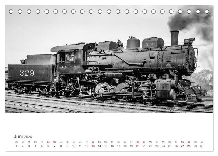 Produktbild: US-Dampflokomotiven (Tischkalender 2026 DIN A5 quer), CALVENDO Monatskalender