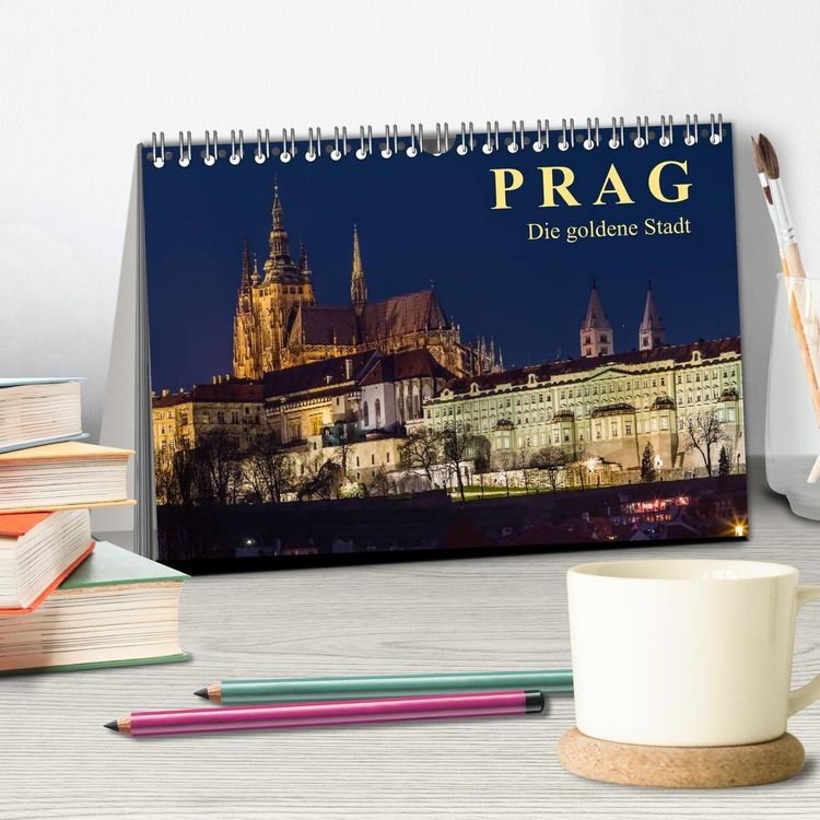 Produktbild: Prag - die goldene Stadt (Tischkalender 2027 DIN A5 quer), CALVENDO Monatskalender