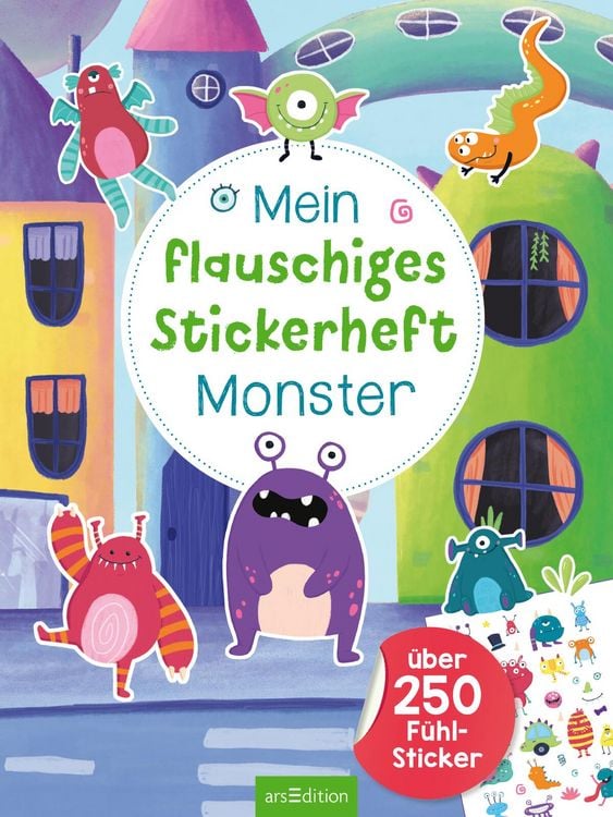 Produktbild: Mein flauschiges Stickerheft &ndash; Monster