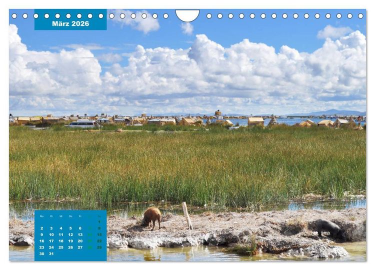 Produktbild: Erlebe mit mir das unverwechselbare Peru (Wandkalender 2026 DIN A4 quer), CALVENDO Monatskalender