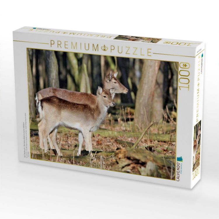Produktbild: CALVENDO Puzzle Der Sikahirsch - Der kleine Asiat in unseren W&auml;ldern | 1000 Teile Lege-Gr&ouml;&szlig;e 64x48cm Foto-Puzzle f&uuml;r gl&uuml;ckliche Stunden