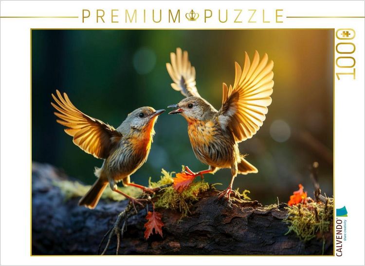Produktbild: CALVENDO Puzzle V&ouml;gel, ein grandioser Goldener Oktober | 1000 Teile Lege-Gr&ouml;&szlig;e 64x48cm Foto-Puzzle f&uuml;r gl&uuml;ckliche Stunden