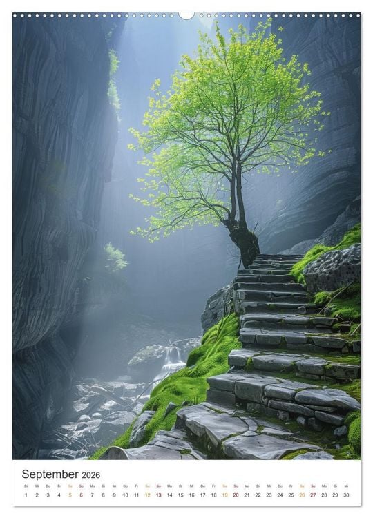 Produktbild: Mystische Pfade (hochwertiger Premium Wandkalender 2026 DIN A2 hoch), Kunstdruck in Hochglanz