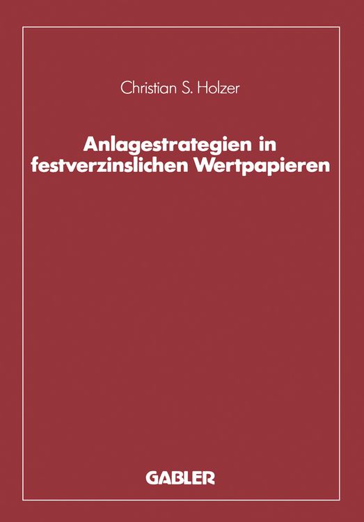 Produktbild: Anlagestrategien in festverzinslichen Wertpapieren